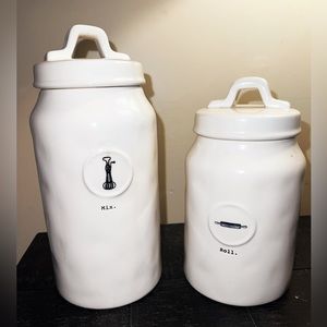 Rae Dunn- Mix and Roll Dimpled Canister Set